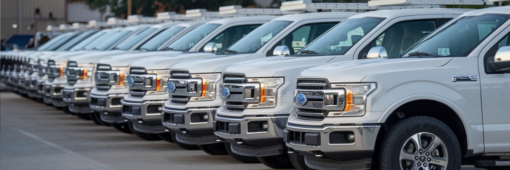 Fleet Repair line of f150 truck fleet