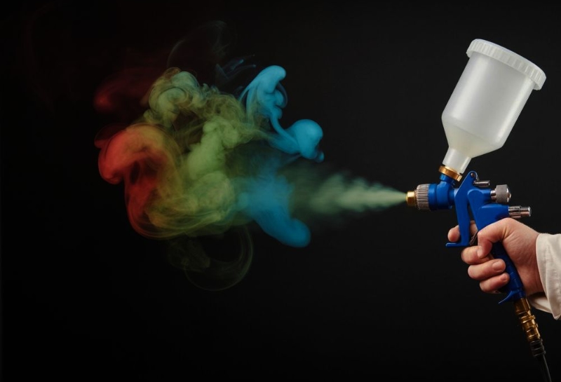 Auto Body Shop paint sprayer illusion Auto Body Shop paint sprayer illusion