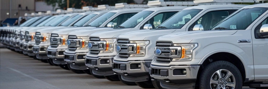 Fleet Repair line of f150 truck fleet